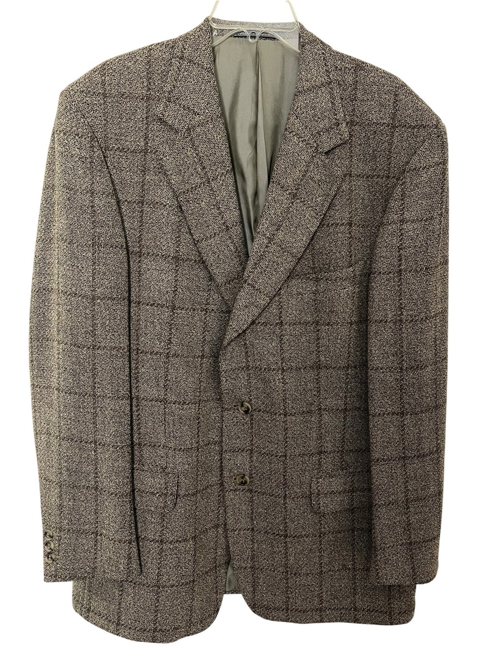 Ermenegildo Zegna Wool Sport Coat Blazer Brown 44R Italian Quiet Luxury